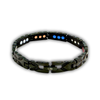 Ladies 6-in-1 Titanium Bracelet — Matte Black Floral