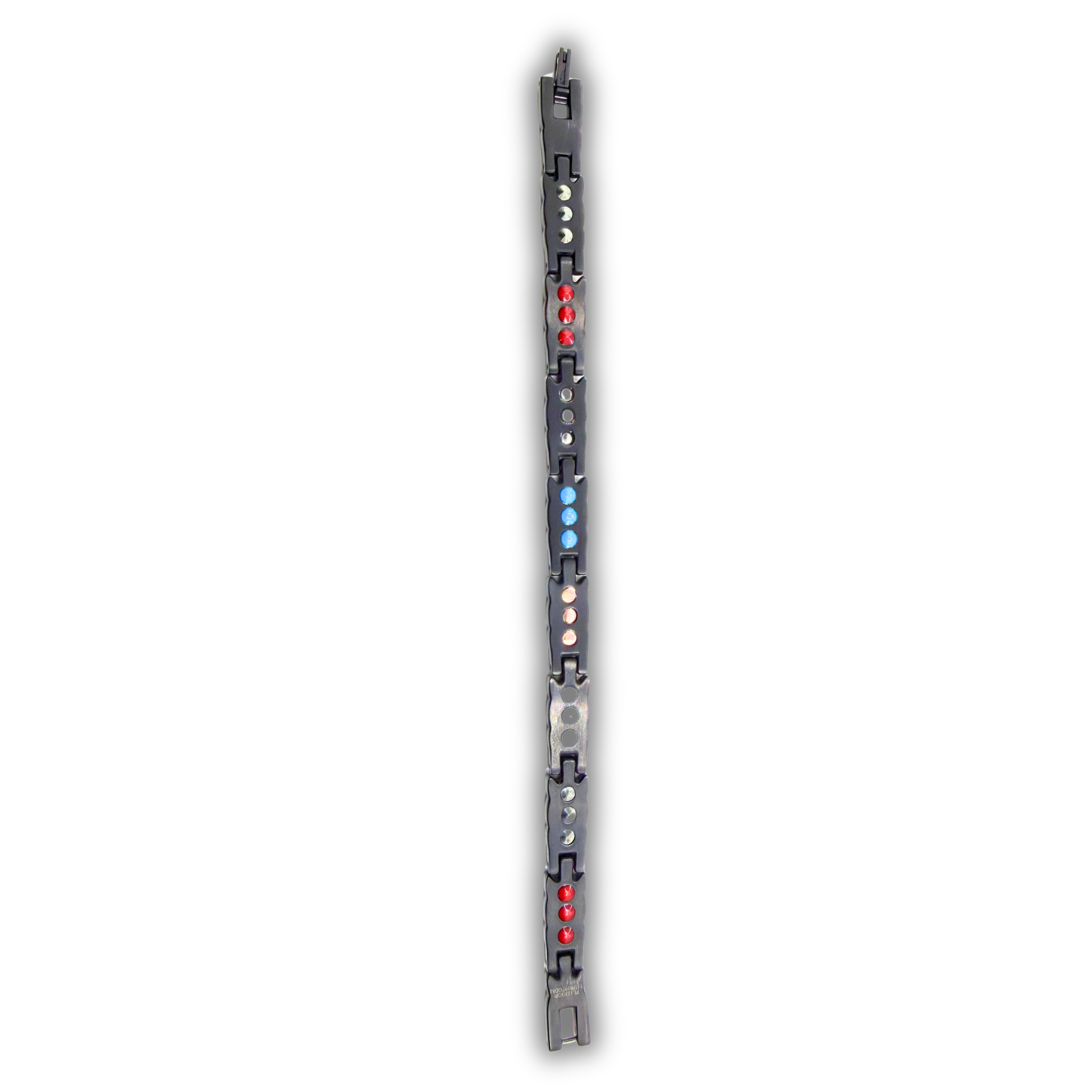 Ladies 6-in-1 Titanium Bracelet — Matte Black Floral