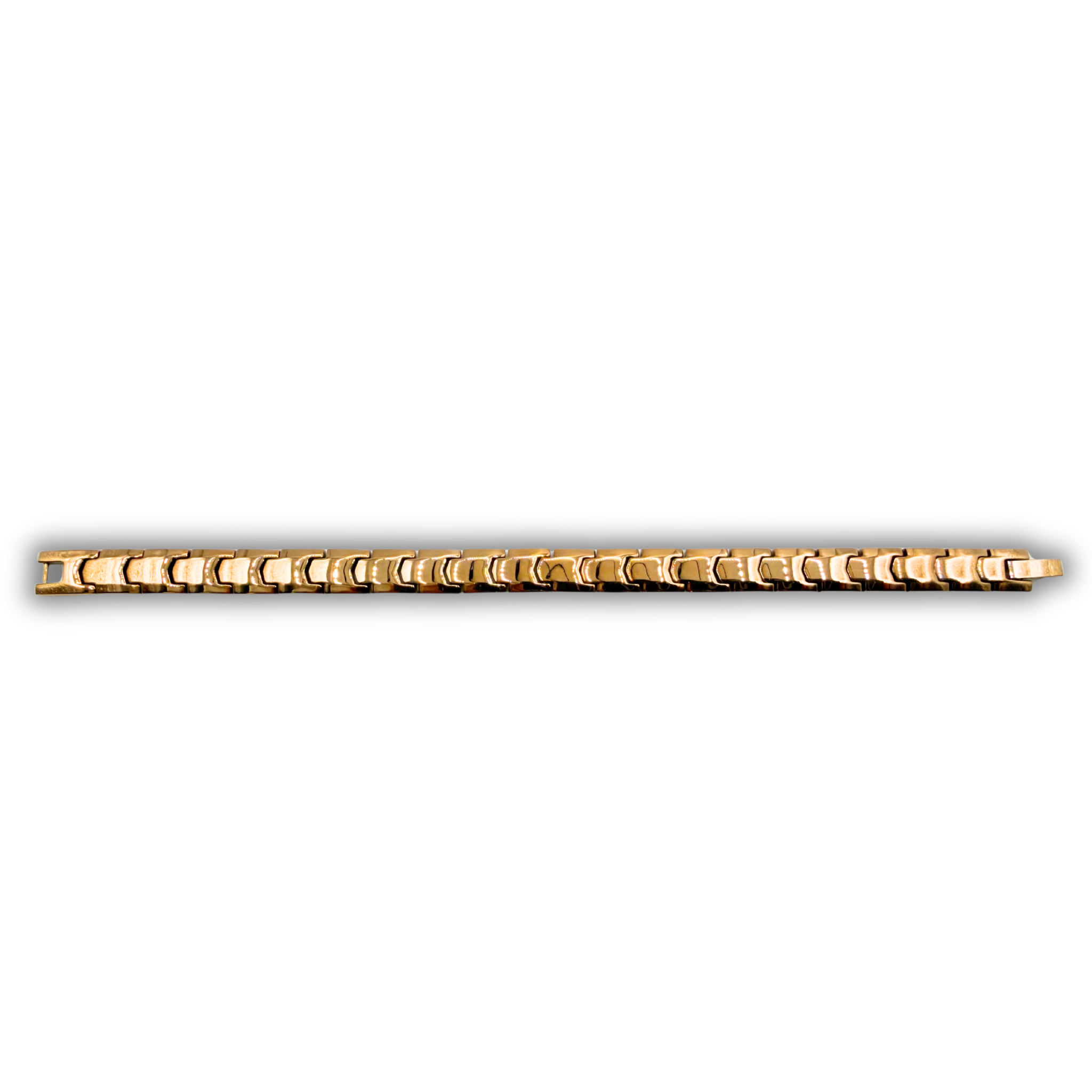 Tungsten Link Bracelet — Rose Tone