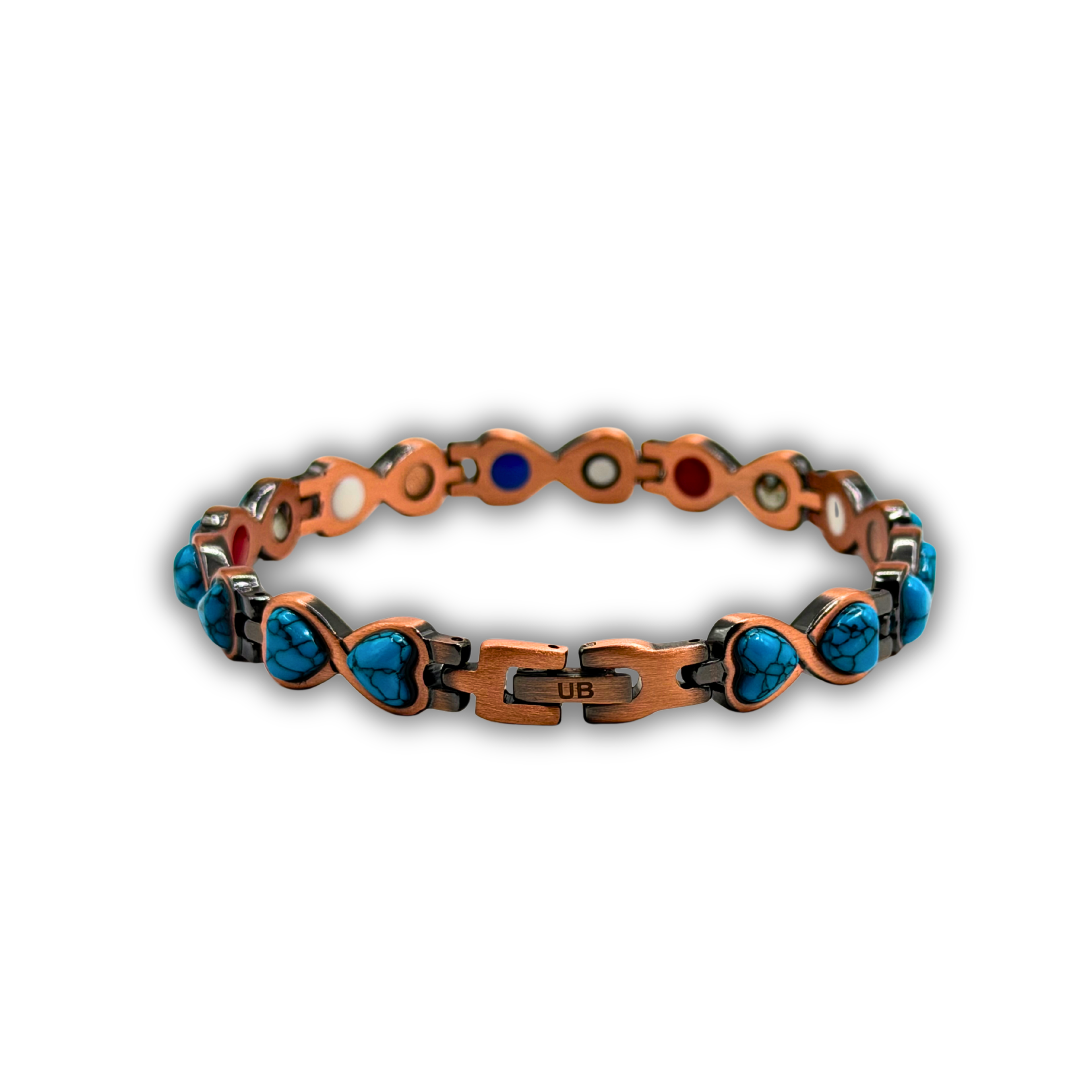 Copper: Amora Turquoise Hearts