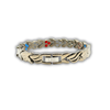 Ladies 6-in-1 Titanium Bracelet — Silver Oval Leaf
