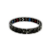 Ladies 6-in-1 Titanium Bracelet — Black Slim Link