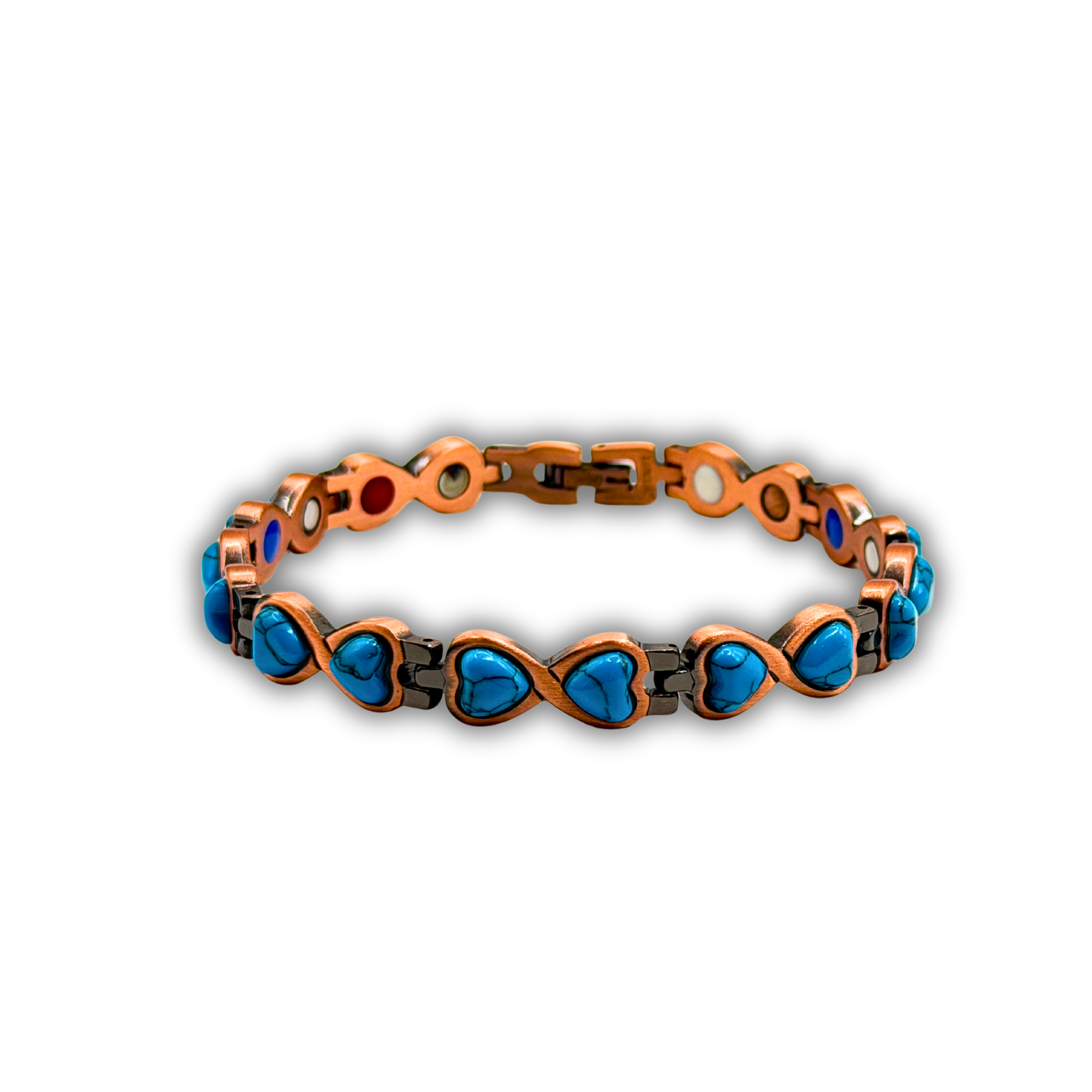 Copper: Amora Turquoise Hearts