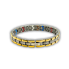 Ladies 6-in-1 Titanium Bracelet — Gold & Silver Slim Link