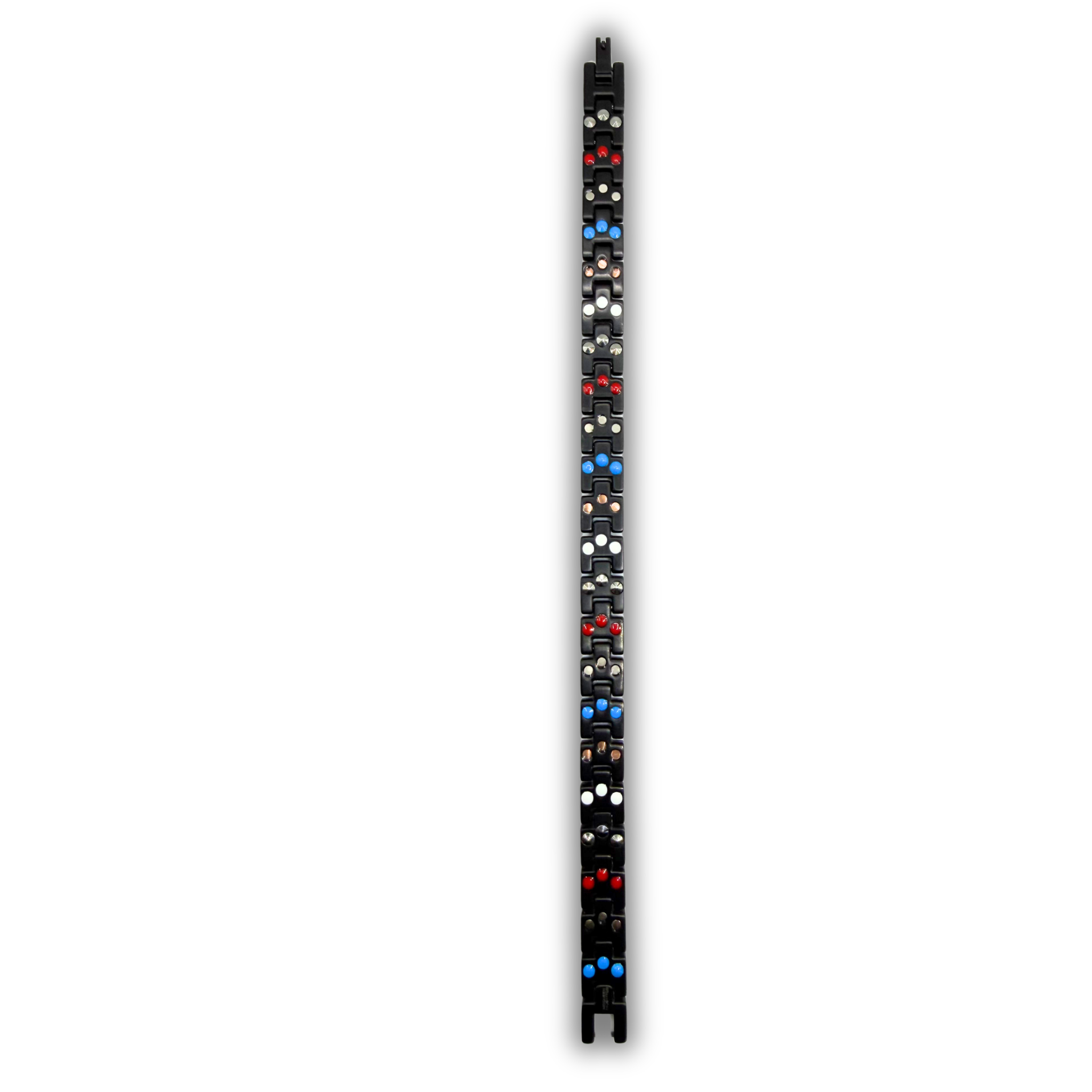 Ladies 6-in-1 Titanium Bracelet — Black Slim Link