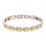 Gold & Silver Two-Tone Grip Anklet