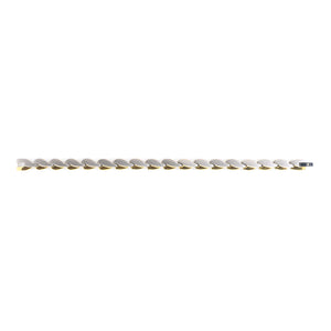 Gold & Silver Two-Tone Grip Anklet