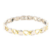 Gold & Silver Twin Hearts Anklet