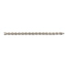 Pure Silver Two-Tone Grip Anklet