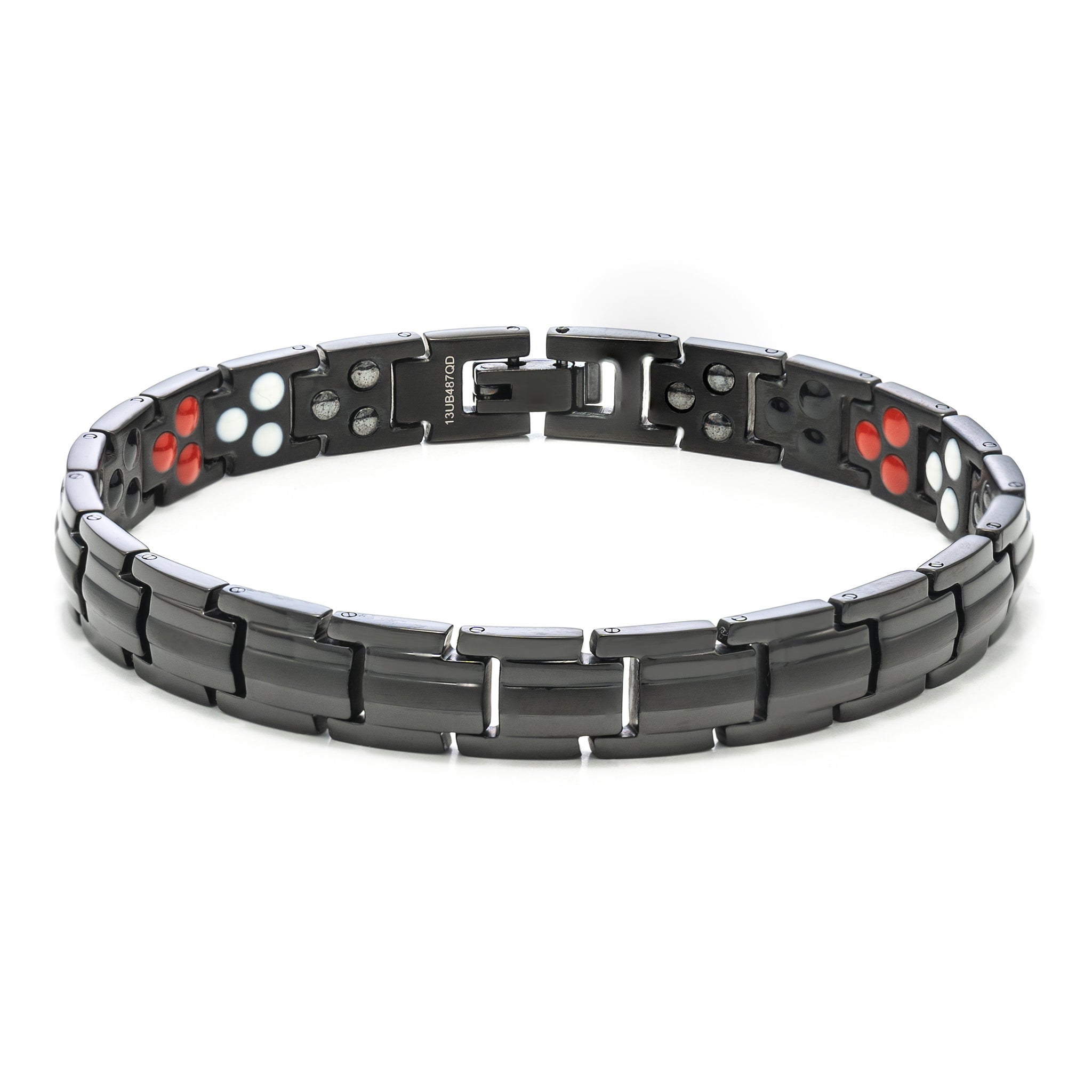 WajaMax: Black — Solid Titanium Magnetic Bracelet | UltraBand USA